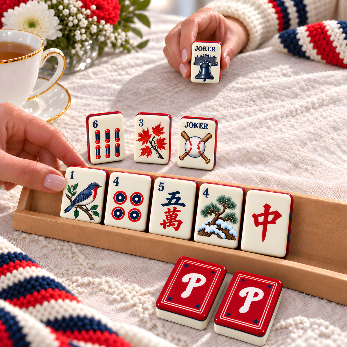 Premium PPP Mahjong Tiles Set PVNA