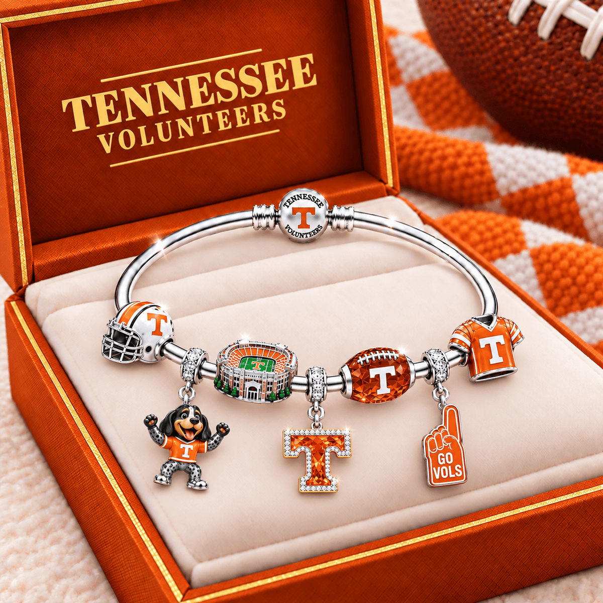 TVF Silver Charm Bracelet Set TMH