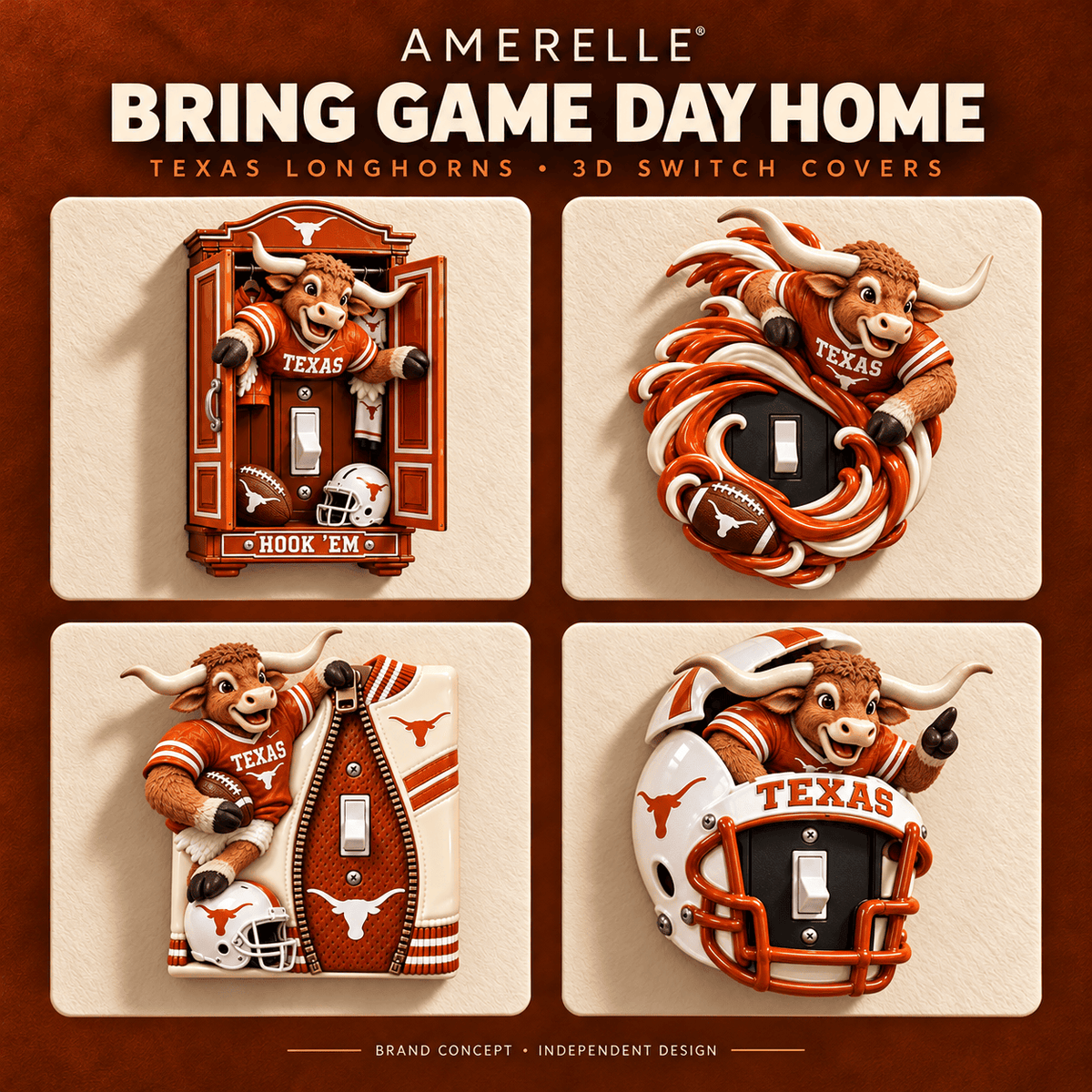 TLS 3D printed switch cover set DNBN