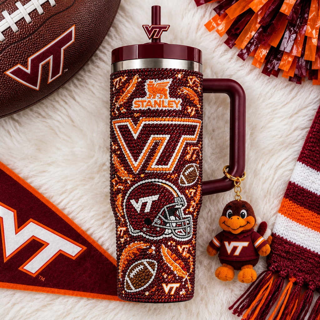 Virginia Tech Hokies 40oz Tumbler With Handle TTNL
