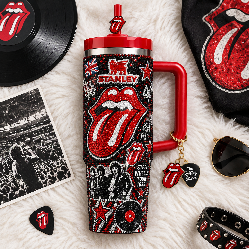 The Rolling Stones 40oz Tumbler With Handle TTNL