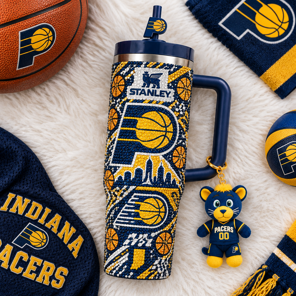 Indiana Pacers 40oz Tumbler With Handle TTNL